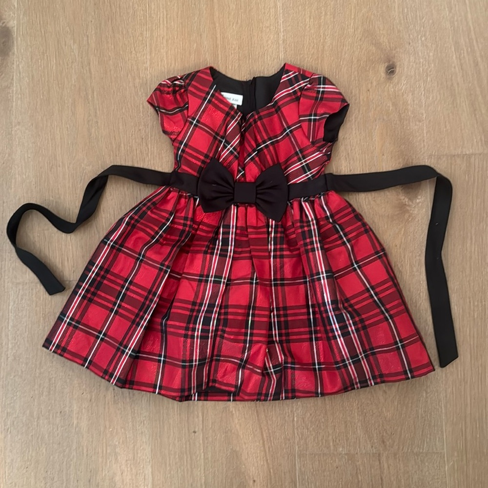 Bonnie Jean shimmer christmas dress